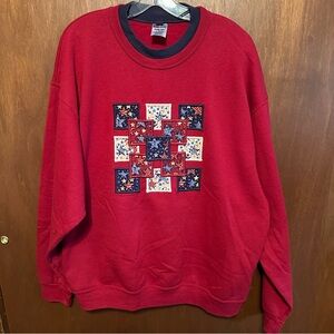 Americana Appliqué Sweatshirt